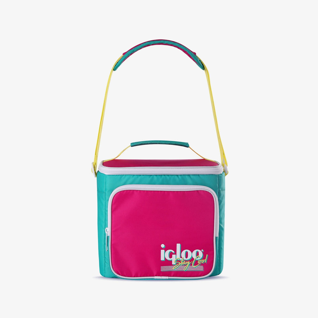 9 Can Capacity Retro Square Lunch Bag Cooler, Yellow