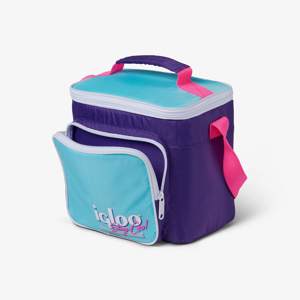 9 Can Capacity Retro Square Lunch Bag Cooler, Yellow