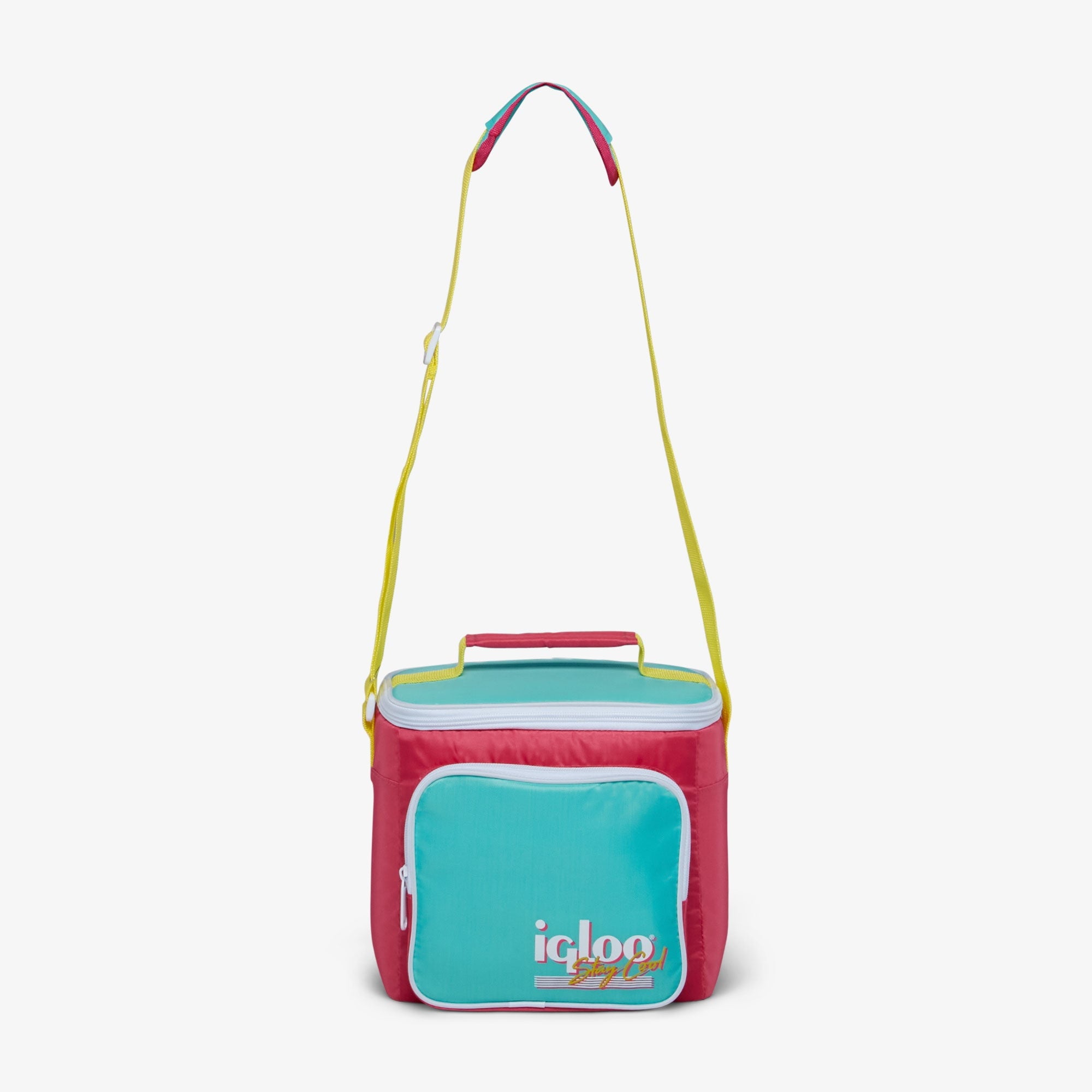 9 Can Capacity Retro Square Lunch Bag Cooler, Yellow