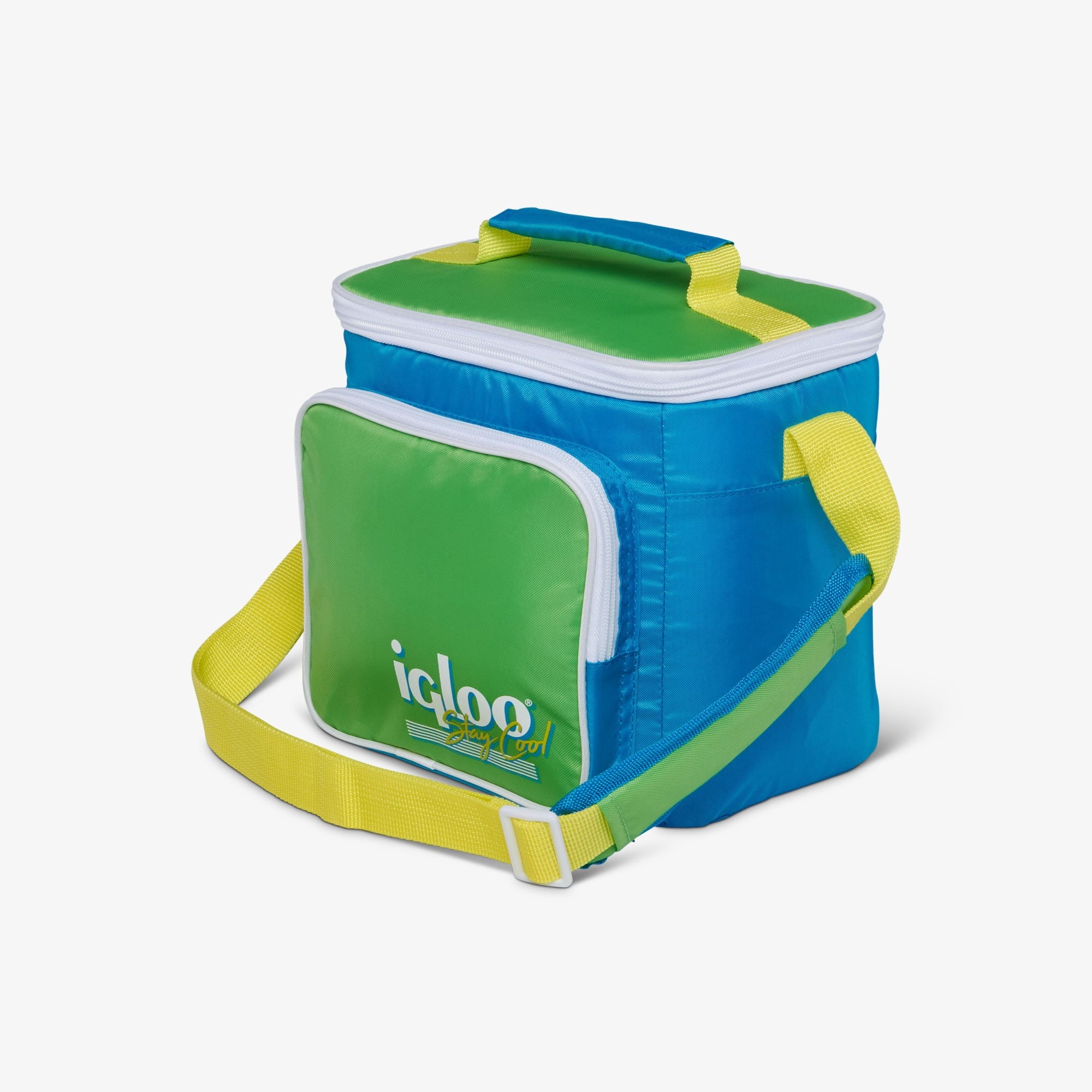 9 Can Capacity Retro Square Lunch Bag Cooler, Yellow