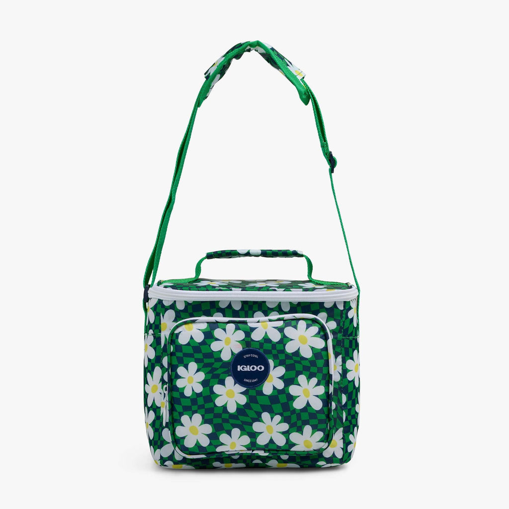 9 Can Capacity Retro Square Lunch Bag Cooler, Yellow