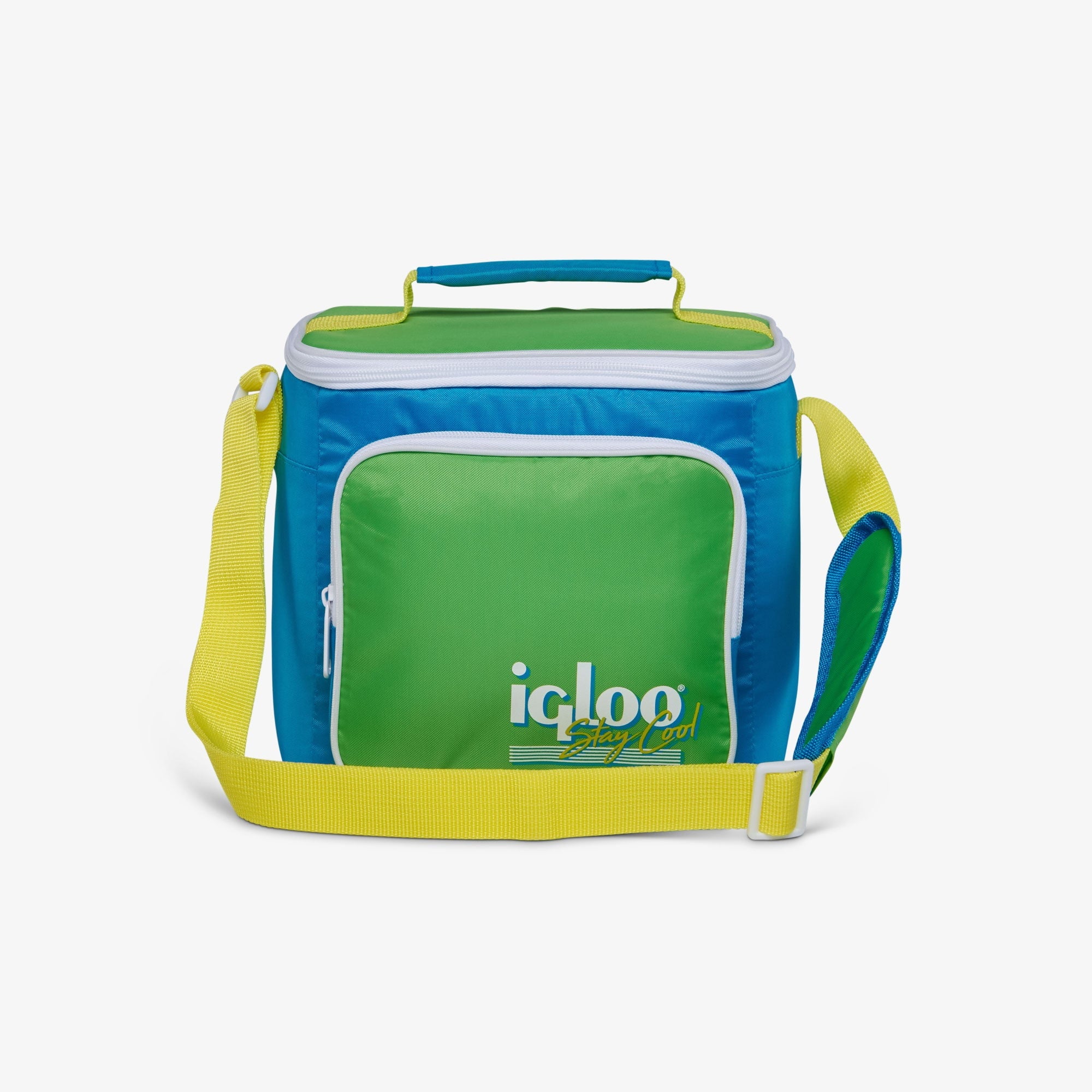 9 Can Capacity Retro Square Lunch Bag Cooler, Yellow
