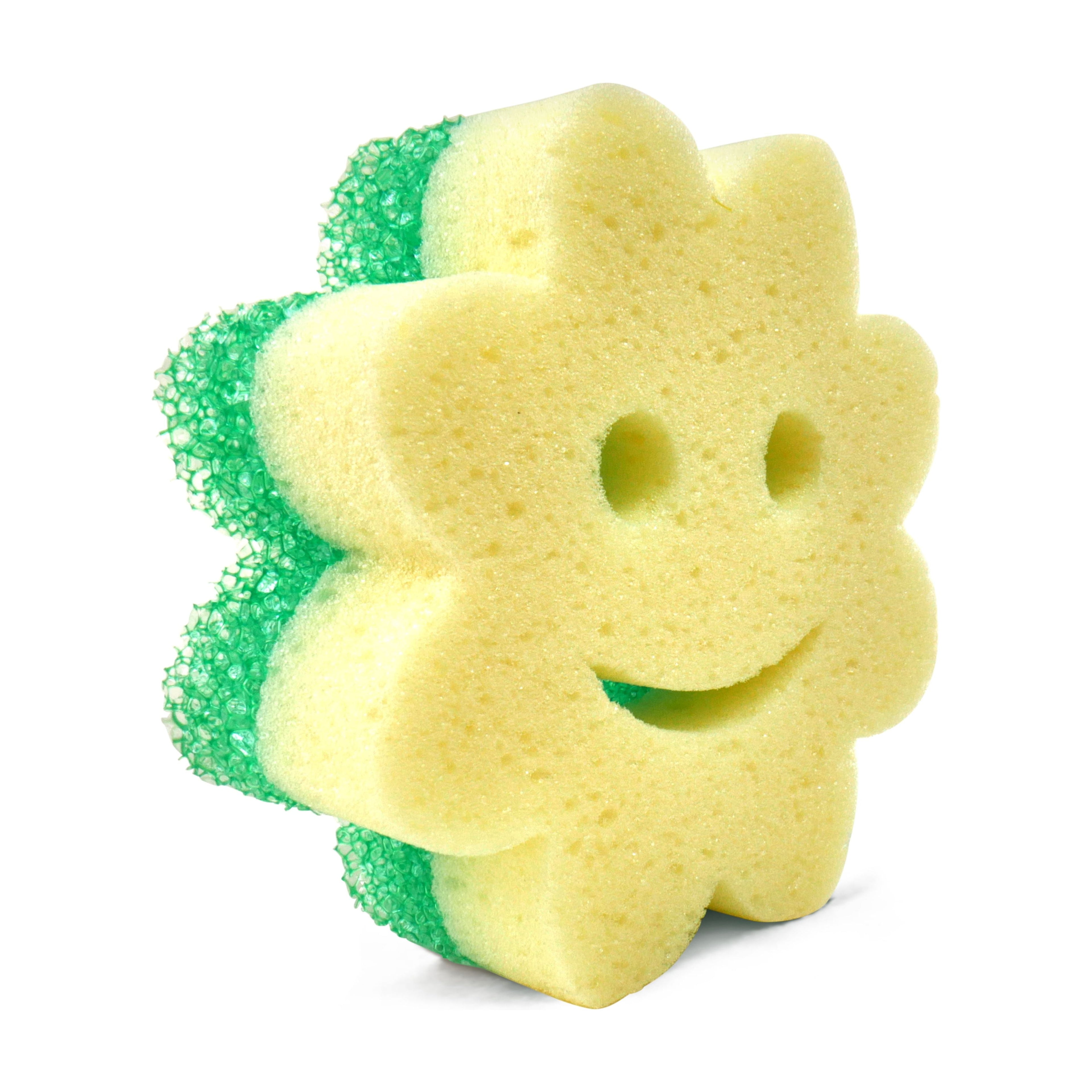 Scrub Mommy Power Flower Dual-Sided Cleaning Sponges, 3 Count