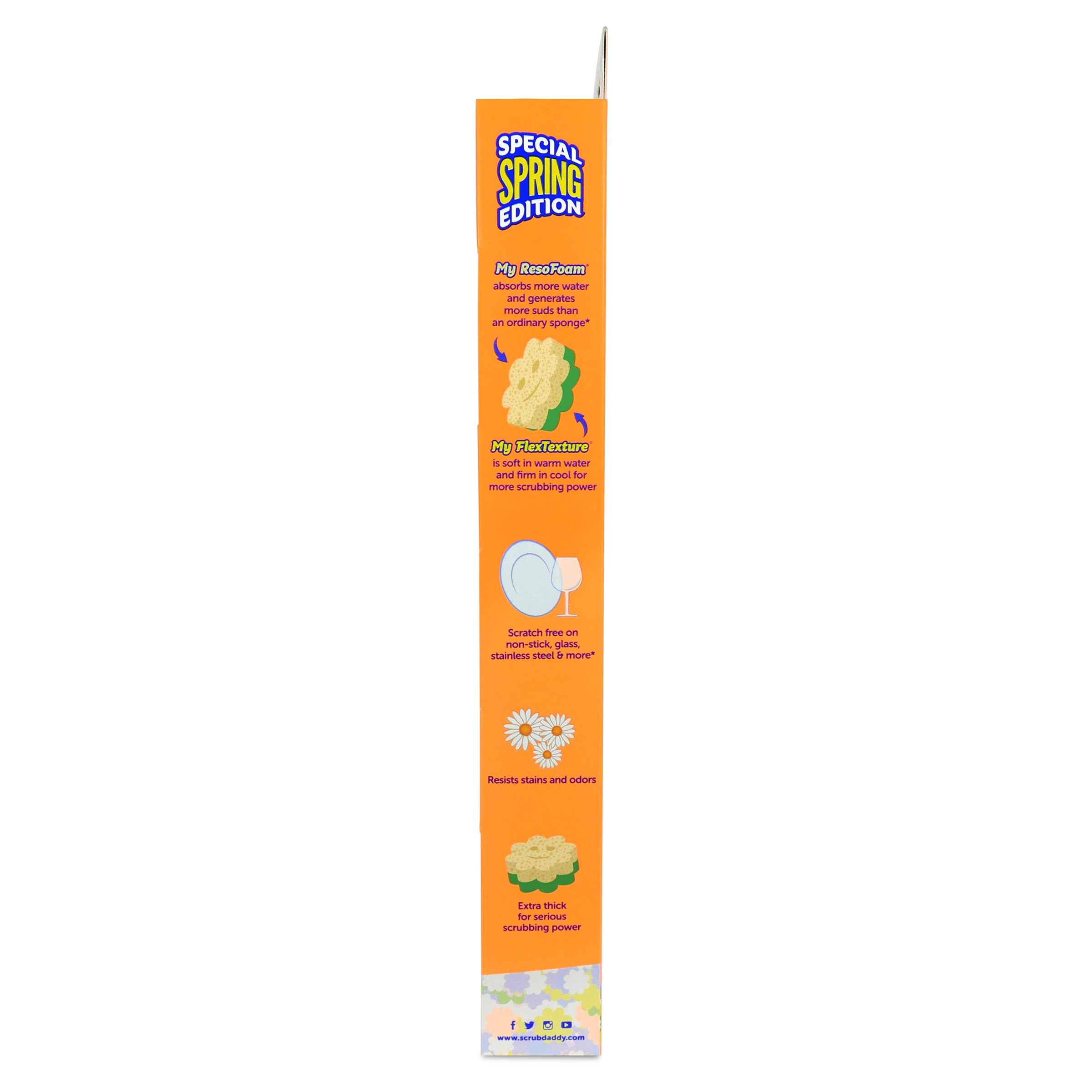 Scrub Mommy Power Flower Dual-Sided Cleaning Sponges, 3 Count