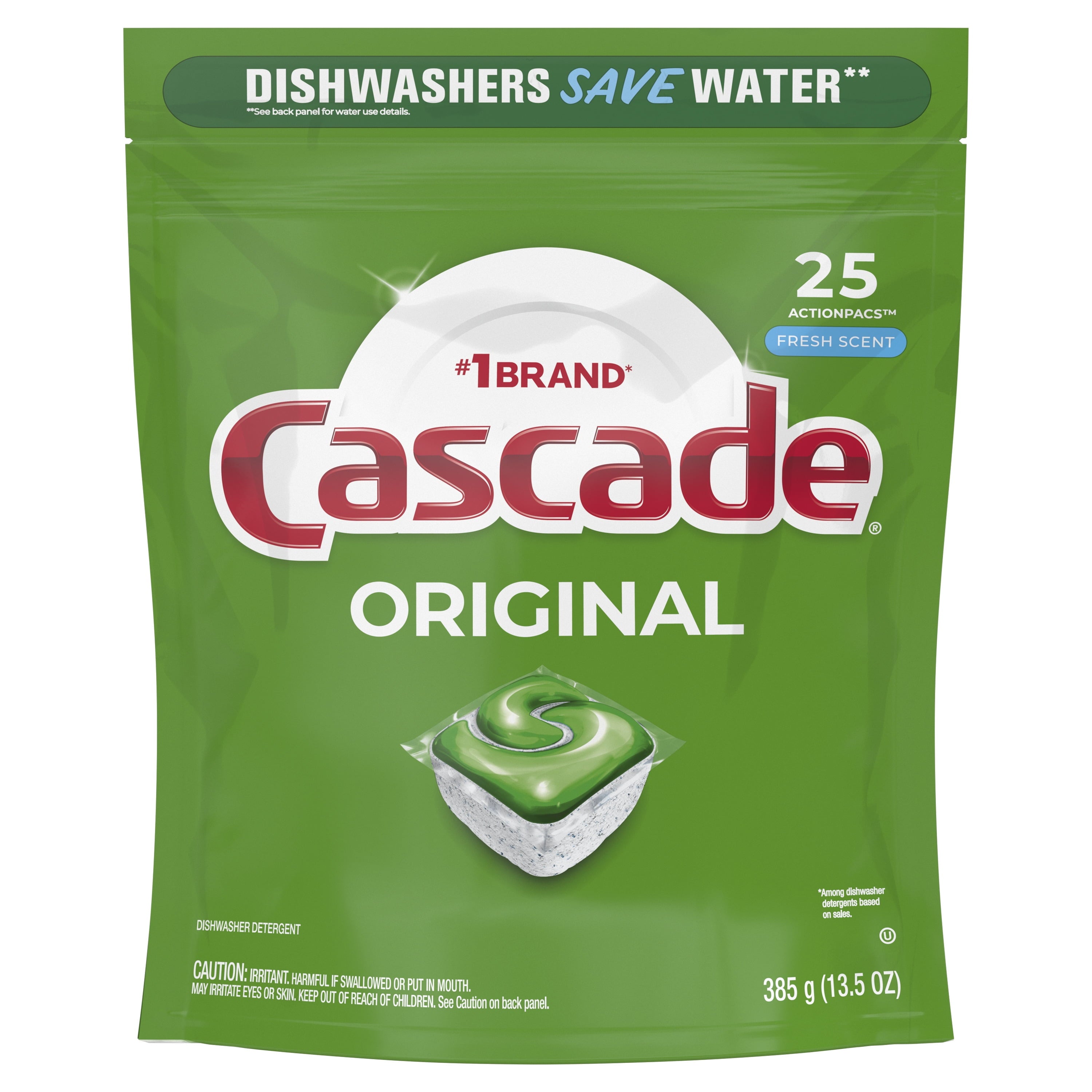 Dishwasher Detergent ActionPacs, Fresh Scent, 25 Count