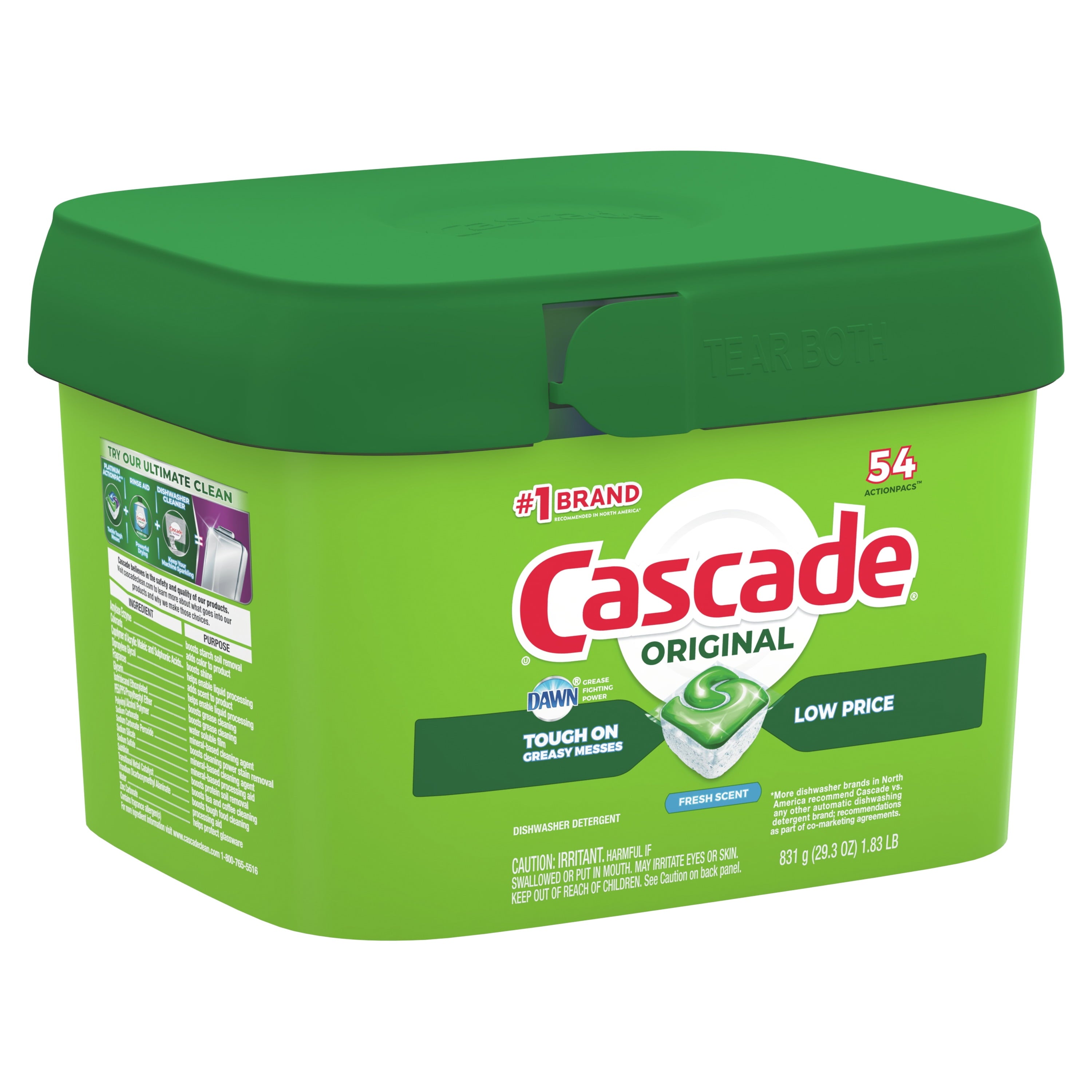 Dishwasher Detergent ActionPacs, Fresh Scent, 25 Count