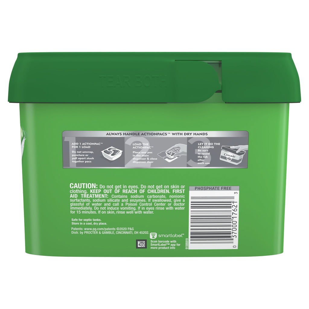 Dishwasher Detergent ActionPacs, Fresh Scent, 25 Count
