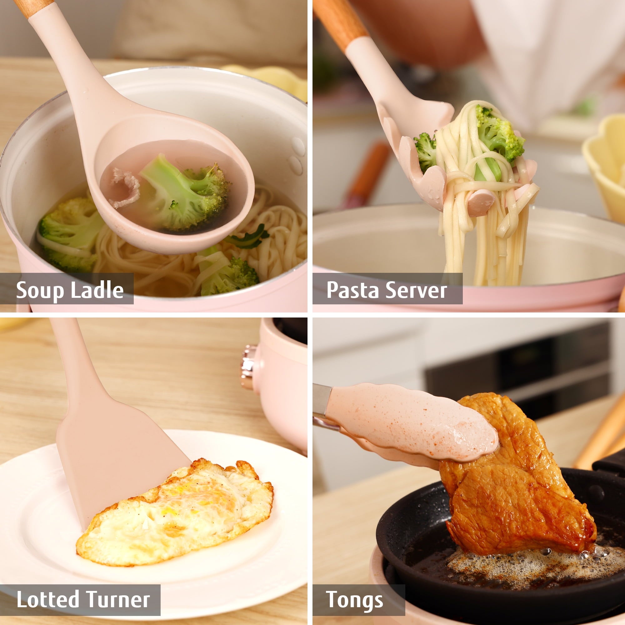 32 PCS Silicone Cooking Utensils Set, 446°F for Nonstick Cookware