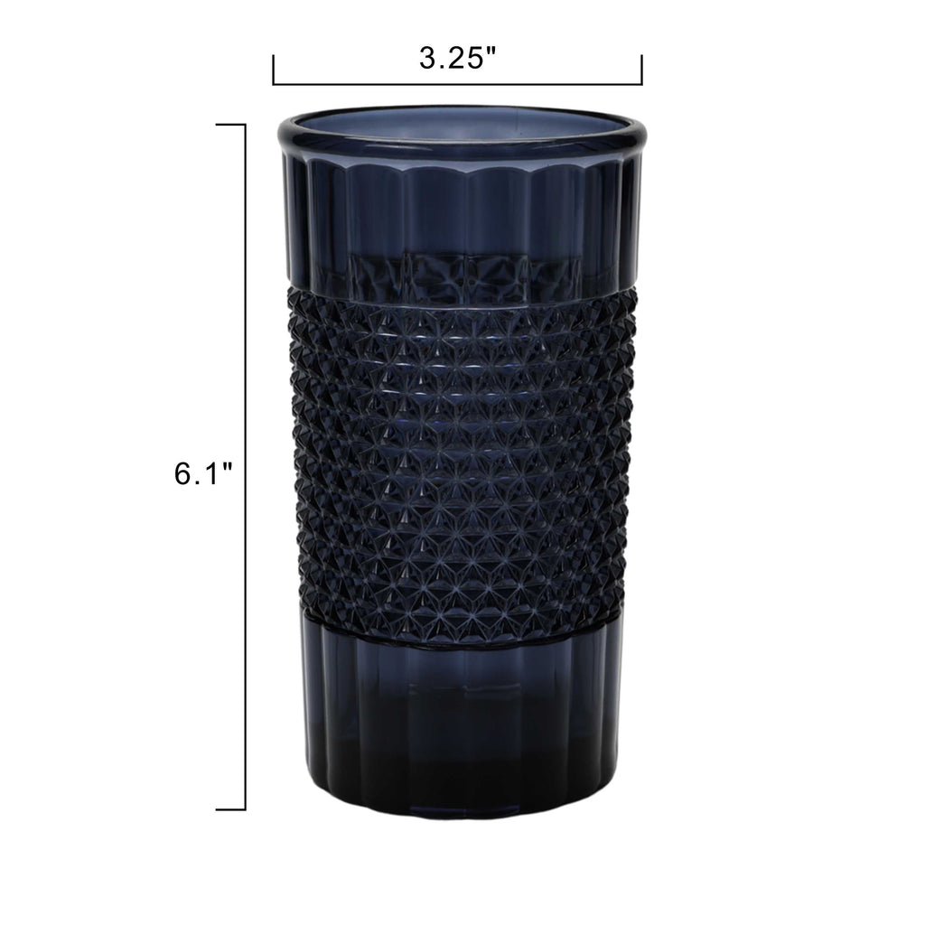 20 oz Tall Acrylic Diamond Texture Tumbler, Blue