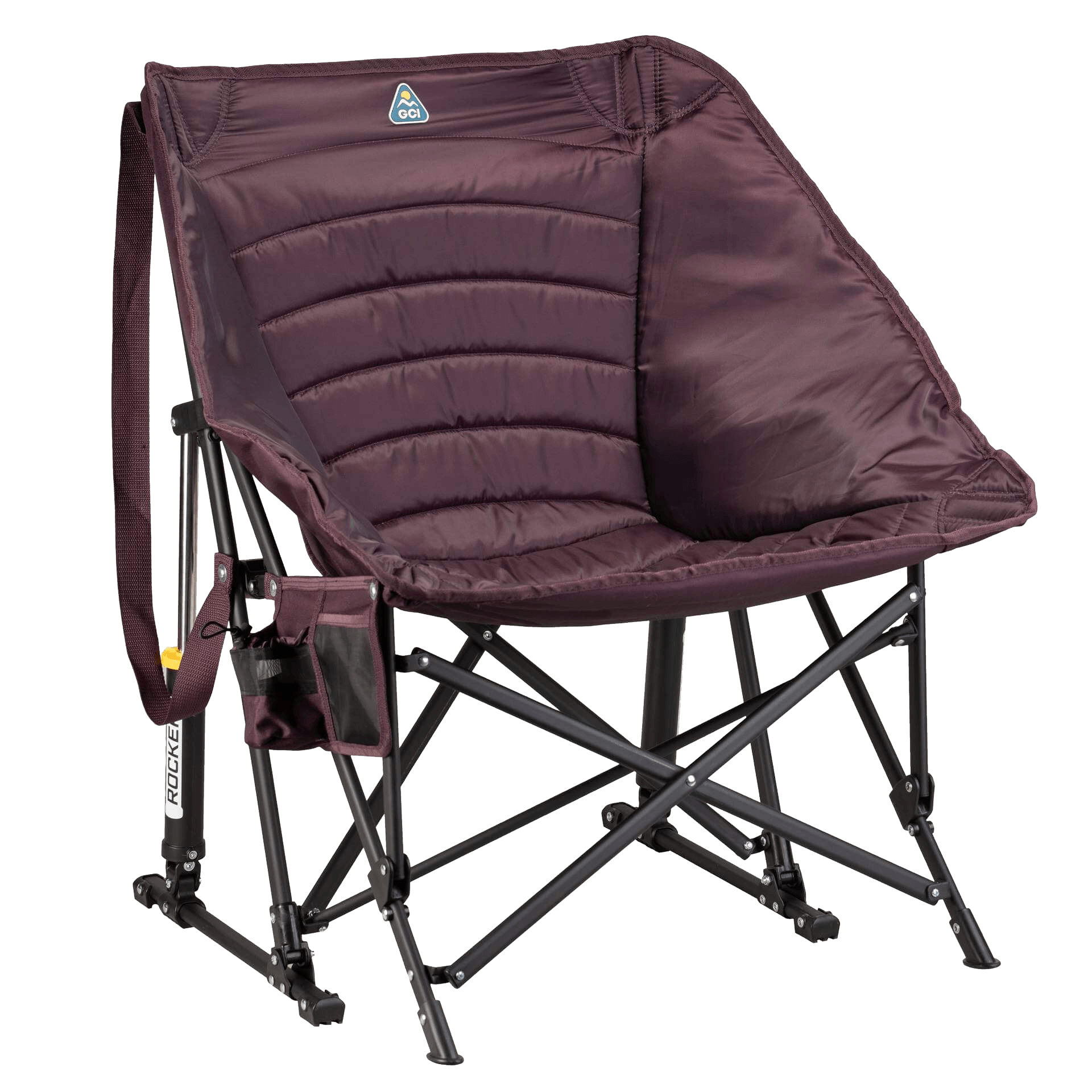 Puff Rocker, Amethyst, Front Right Angle