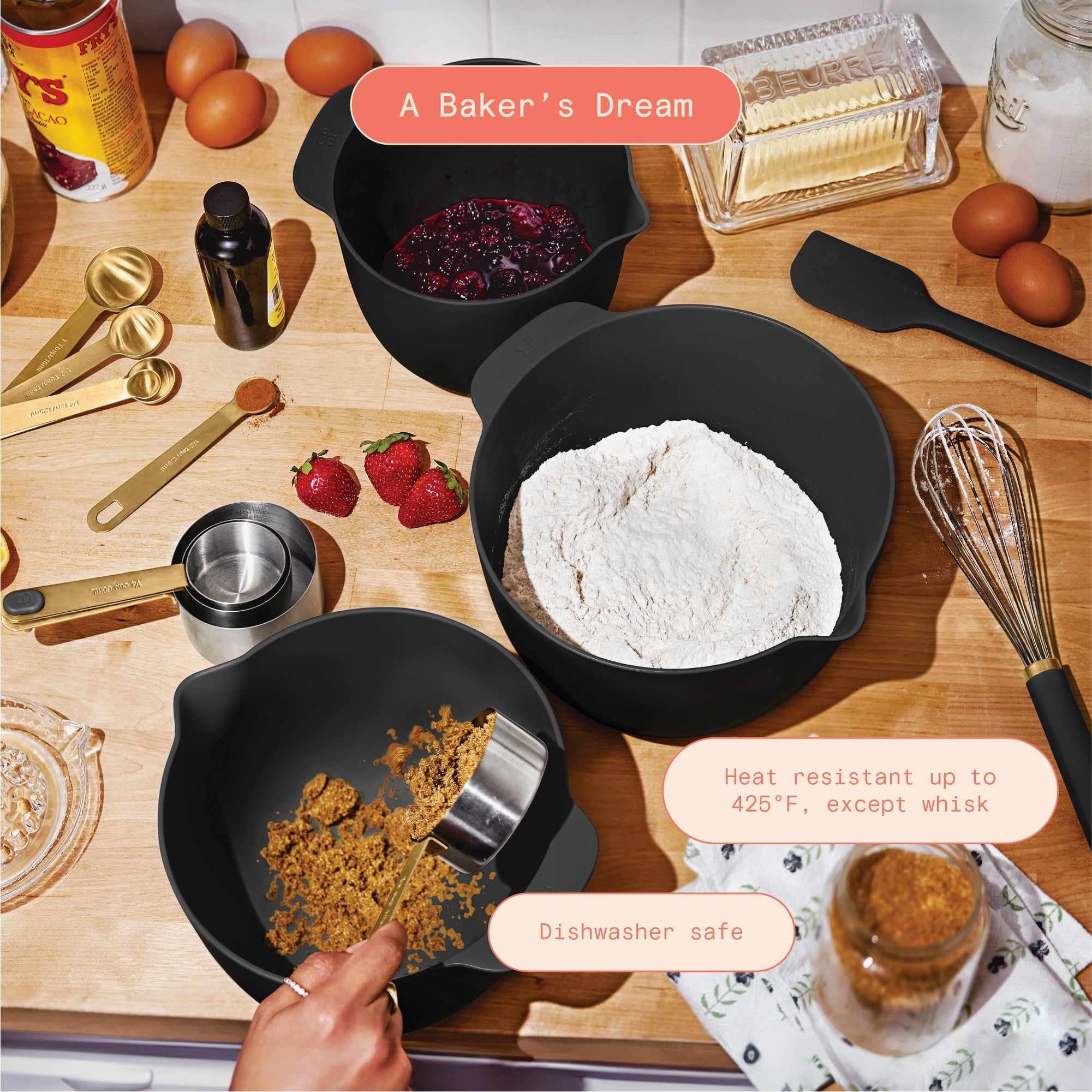 14-Piece Mix &amp; Measure Set, Porcini Taupe by Drew Barrymore