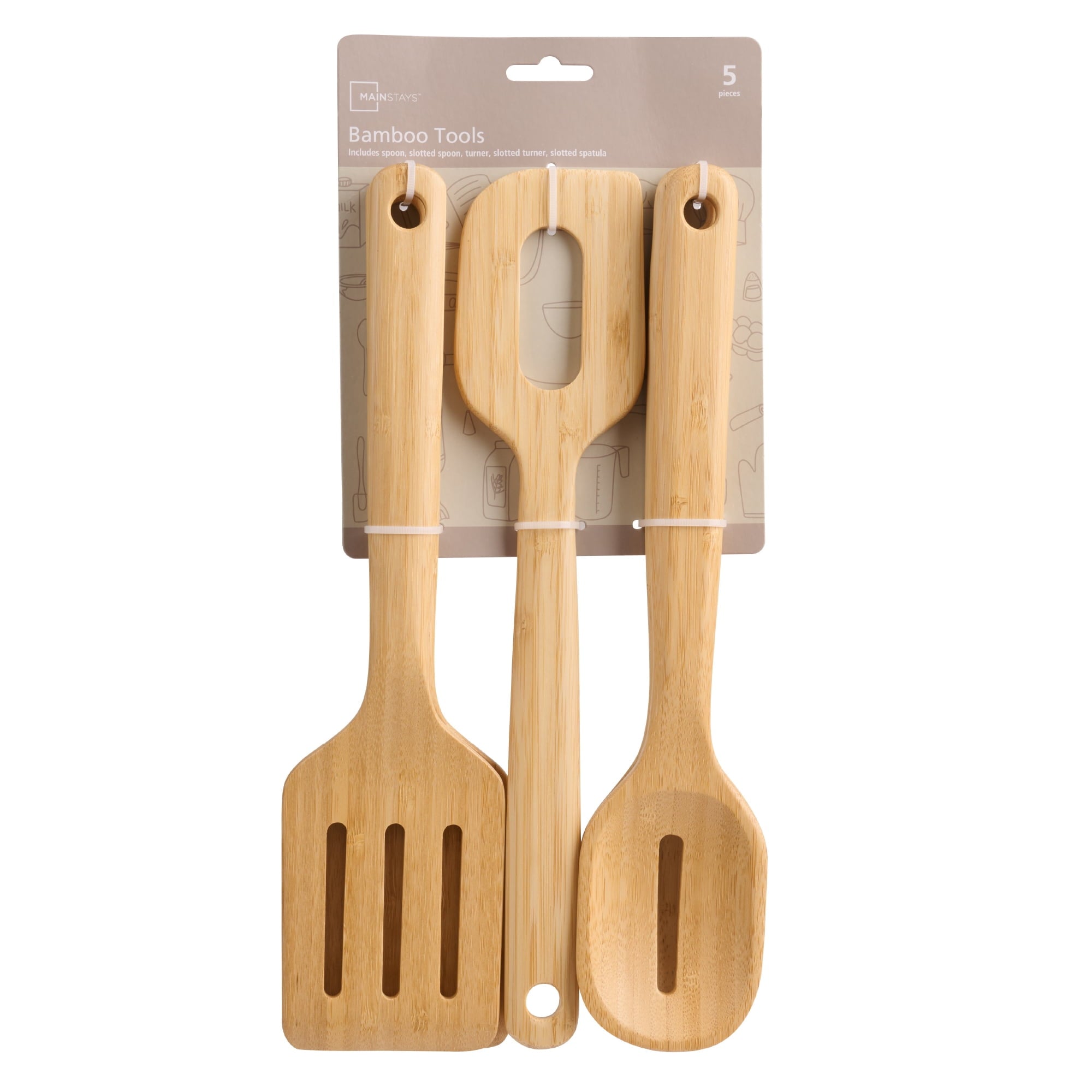 5 Piece Bamboo Tools