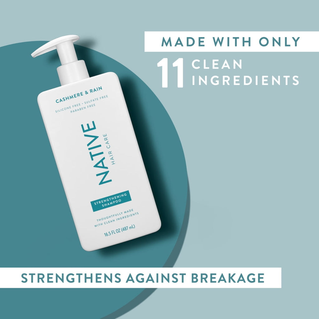 Strengthening Shampoo, Cashmere and Rain, Sulfate Free, for Women and Men, 16.5 oz