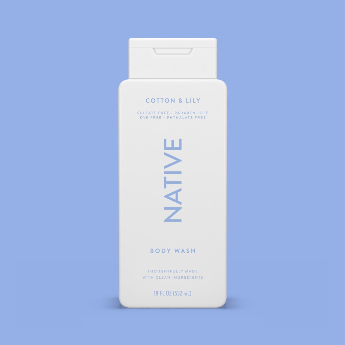 Body Wash, Coconut &amp; Vanilla, Sulfate Free, Naturally Derived Ingredients, 24hr Freshness, for Women &amp; Men, 18 fl oz