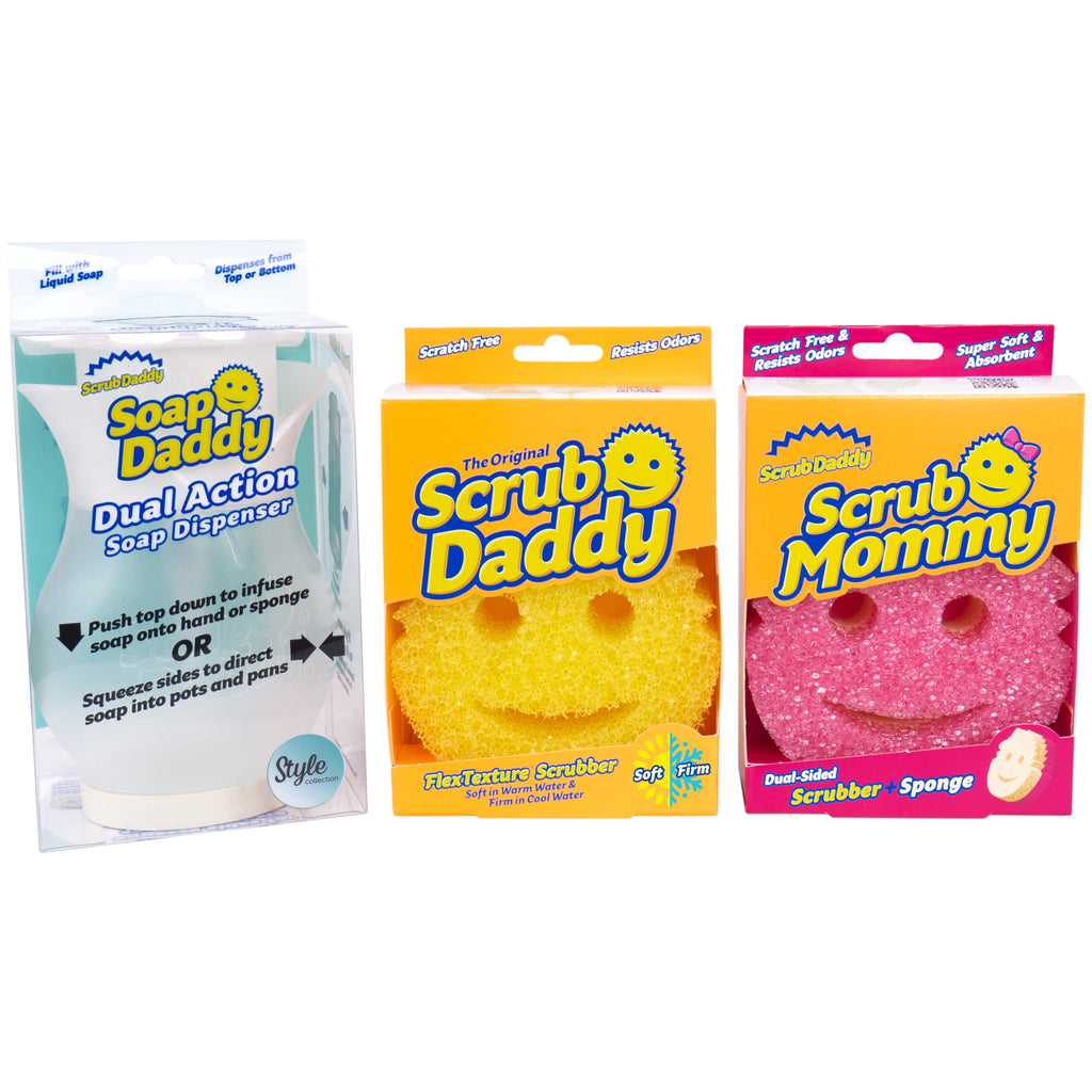 Kitchen Cleaning Bundle - OG + Scrub Mommy + Soap Daddy