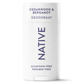 Aluminum Free Deodorant For Men, 72 Hour Solid Deodorant Stick, Cedarwood &amp; Bergamot, 2.65oz