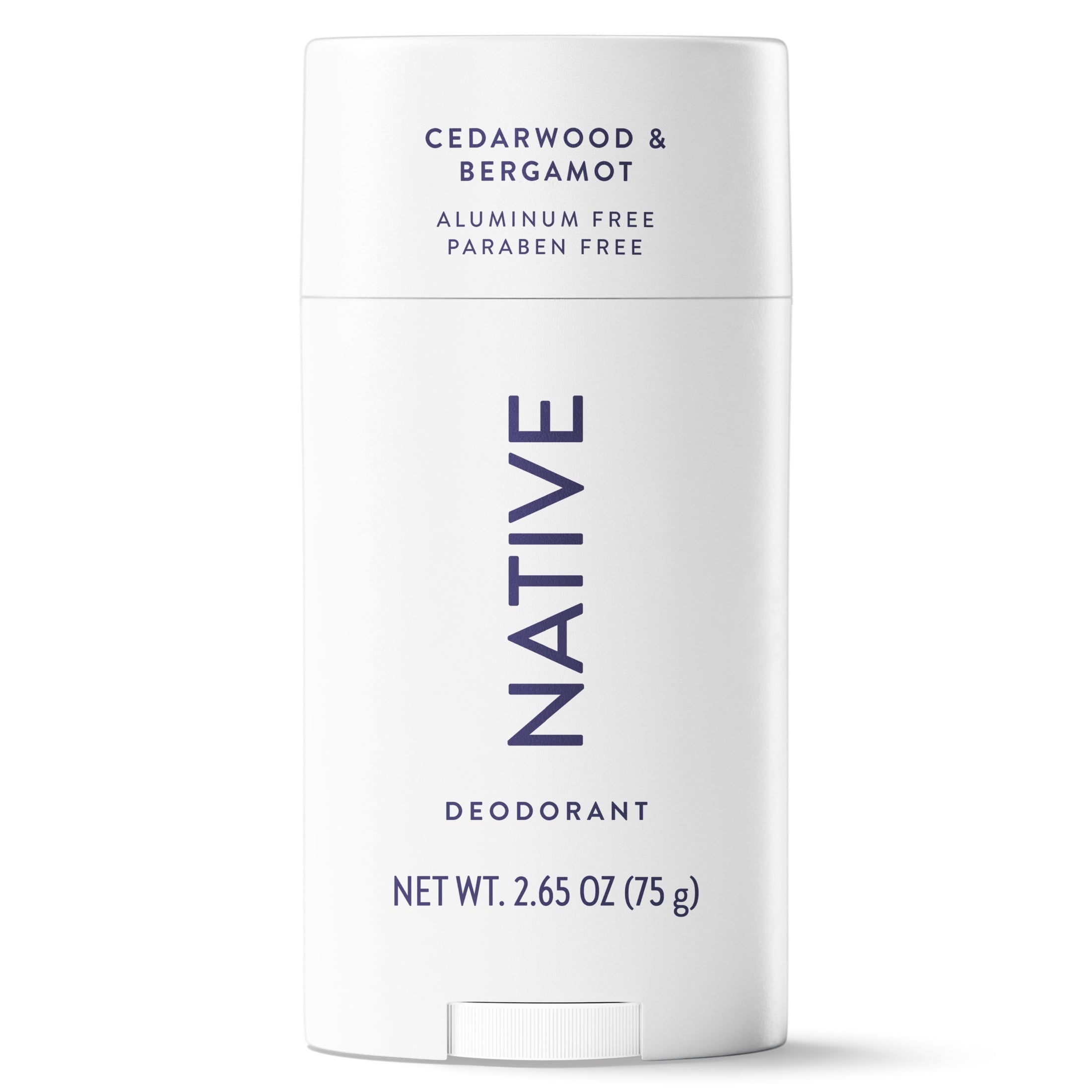 Aluminum Free Deodorant For Men, 72 Hour Solid Deodorant Stick, Cedarwood &amp; Bergamot, 2.65oz