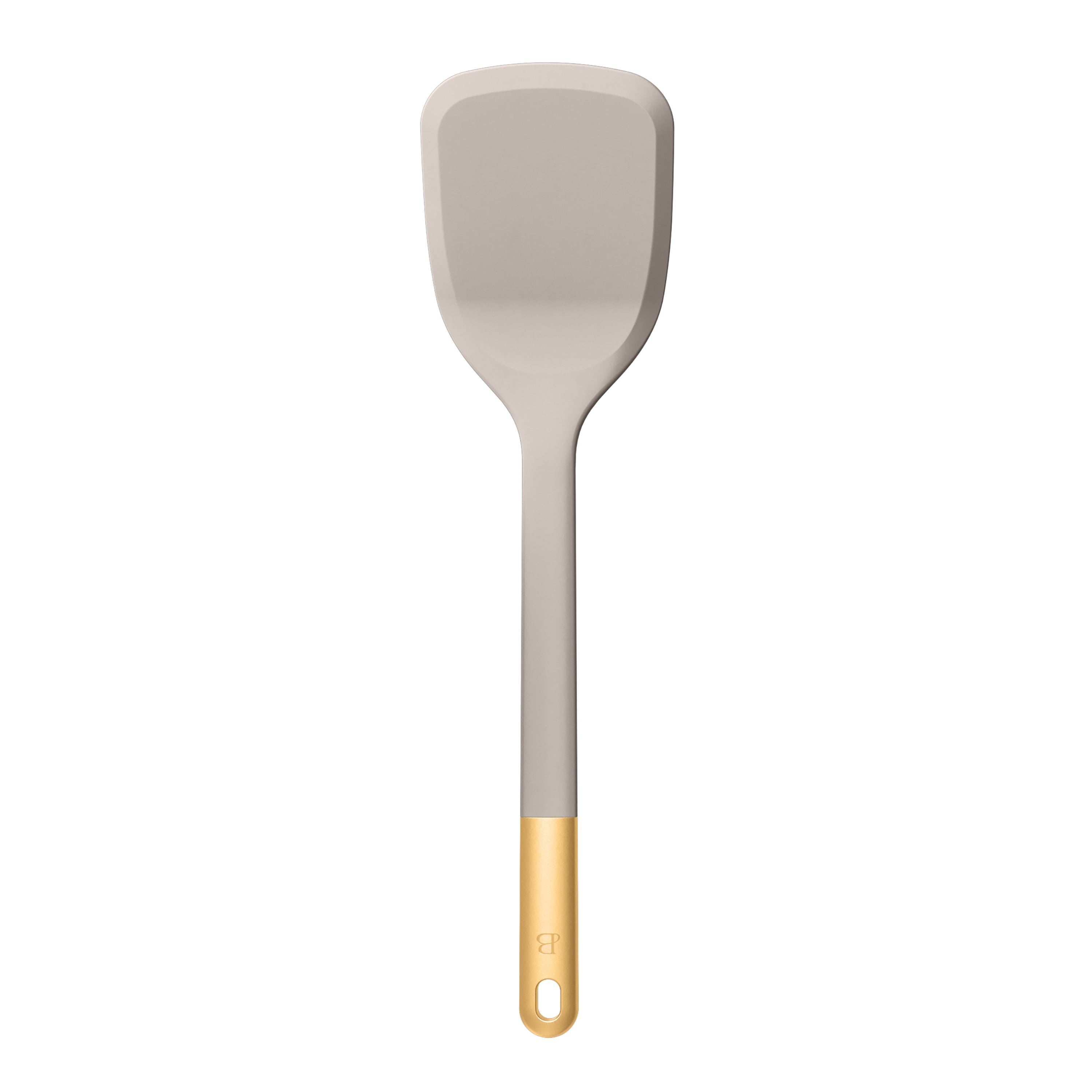 6-Piece Silicone Tool Set with Ceramic Crock, Porcini Taupe by Drew Barrymore