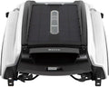 Solar Powered Automatic Robotic Pool Surface Skimmer Cleaner with 30-Hour Continuous Cleaning Battery Power and Re-Engineered Twin Salt Chlorine Tolerant Motors (Blue)