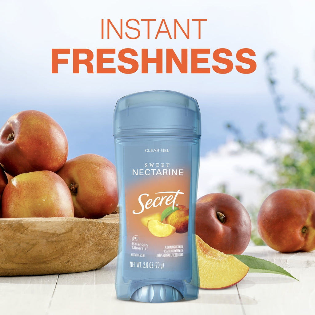 Fresh Clear Gel Antiperspirant Deodorant, Sweet Nectarine, 2.6 oz