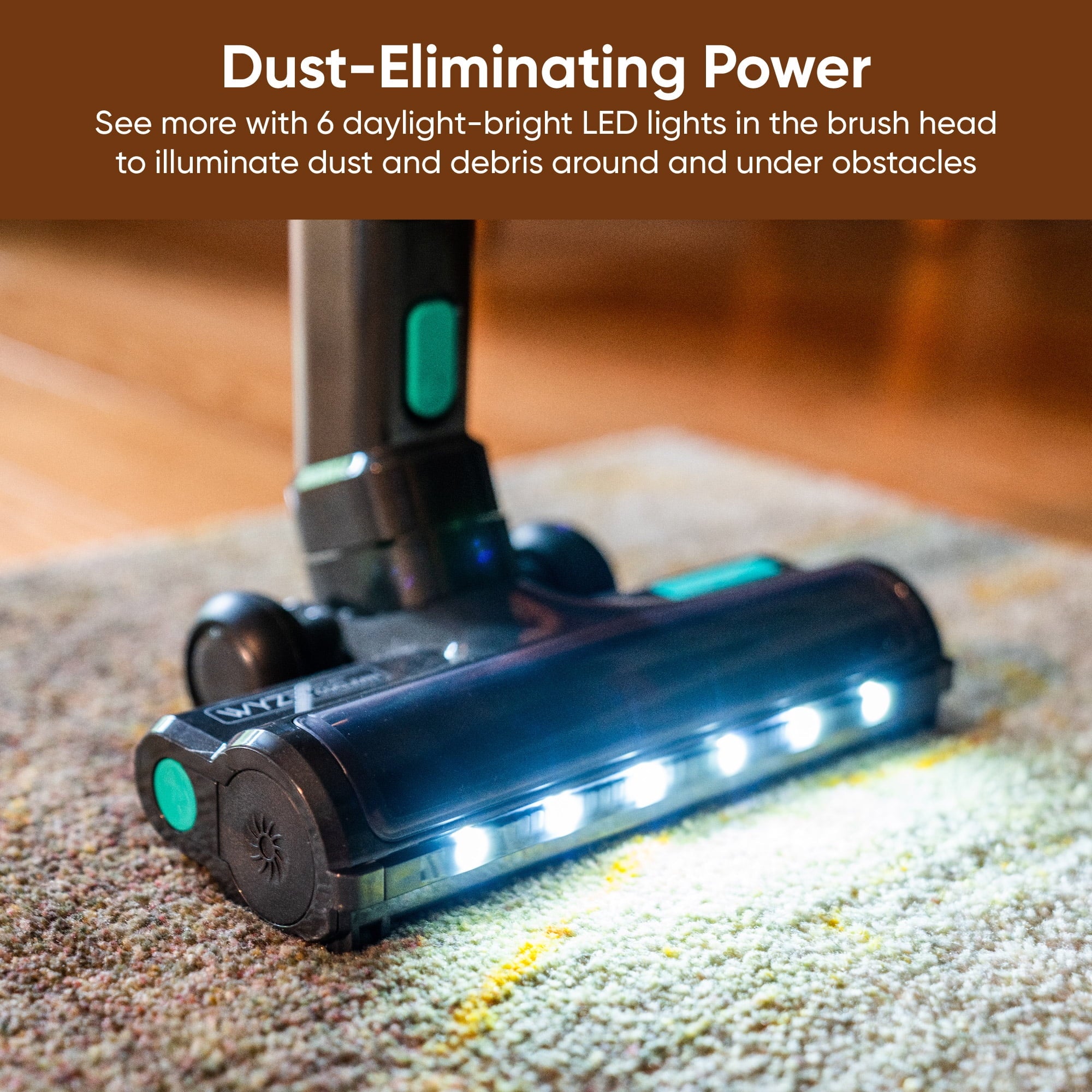 20kPa Cordless Stick Vacuum Cleaner — Lightweight for, Hard Floors &amp; Pet Hair