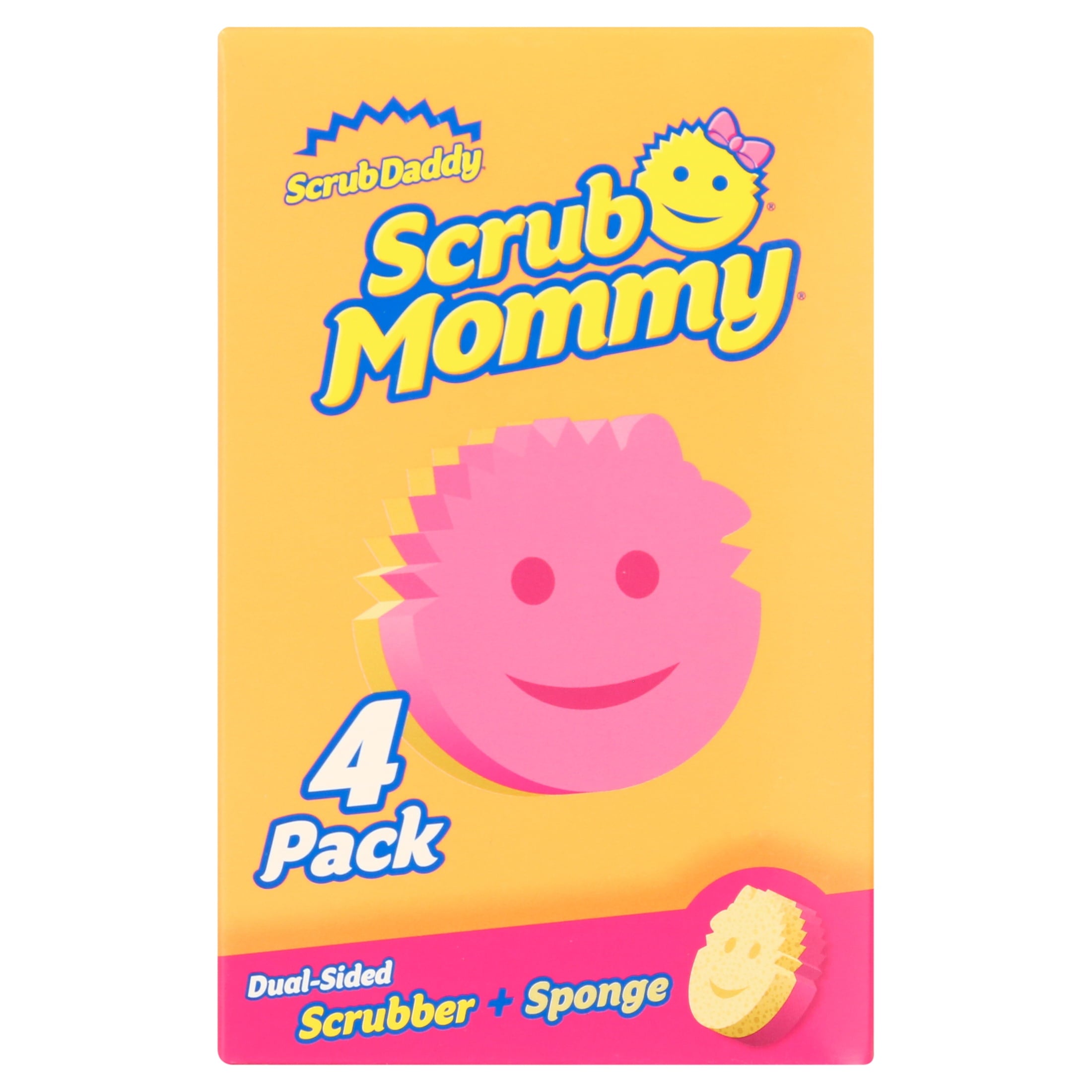 Scrub Mommy Non-Scratch Cleaning Sponges, 4 Count