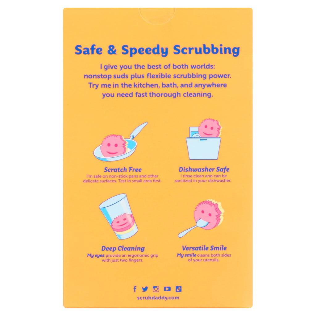 Scrub Mommy Non-Scratch Cleaning Sponges, 4 Count