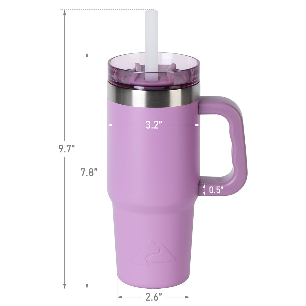 Ozark Trail 18 oz Stainless Steel Insulated Tumbler with Handle, Black