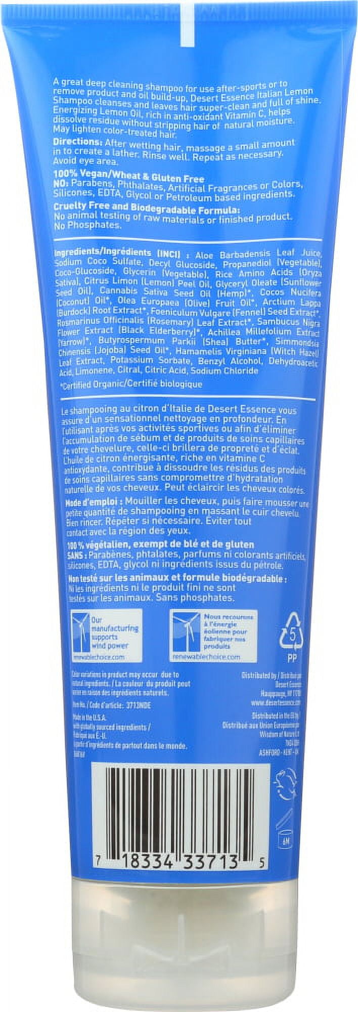 Shampoo, Italian Lemon, 8 fl oz (237 ml)