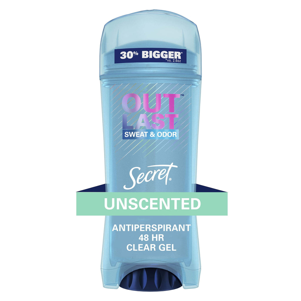 Outlast Clear Gel Antiperspirant Deodorant, Unscented, 3.4 oz