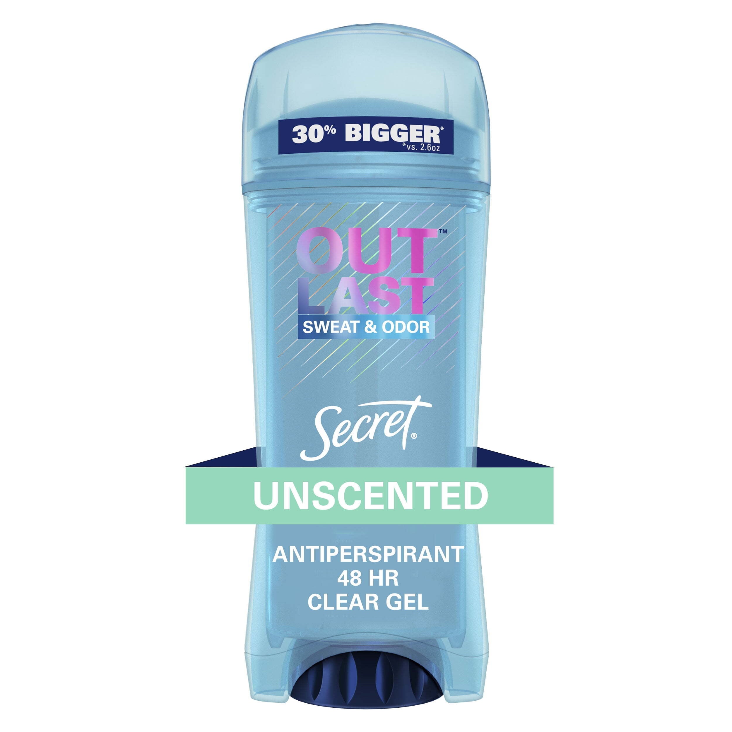 Outlast Clear Gel Antiperspirant Deodorant, Unscented, 3.4 oz