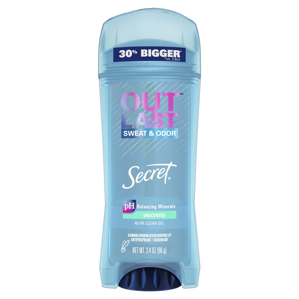 Outlast Clear Gel Antiperspirant Deodorant, Unscented, 3.4 oz