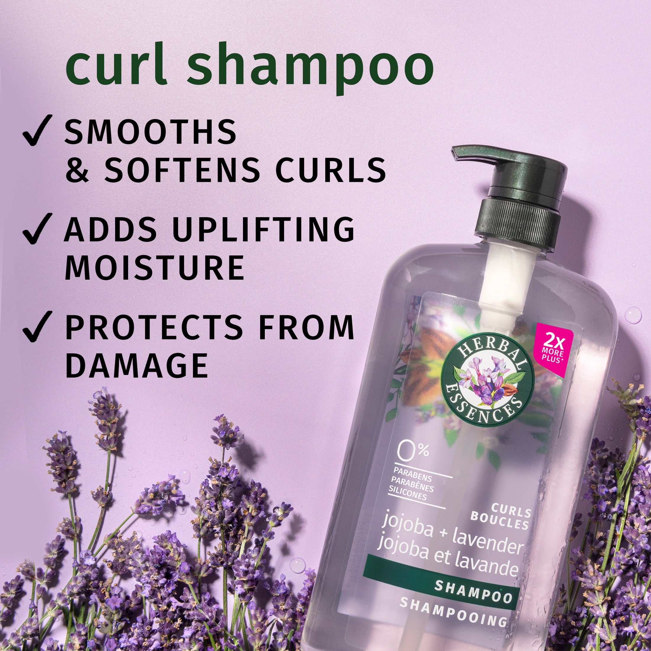 Jojoba Oil and Lavender Curls Shampoo, 33.8 fl oz