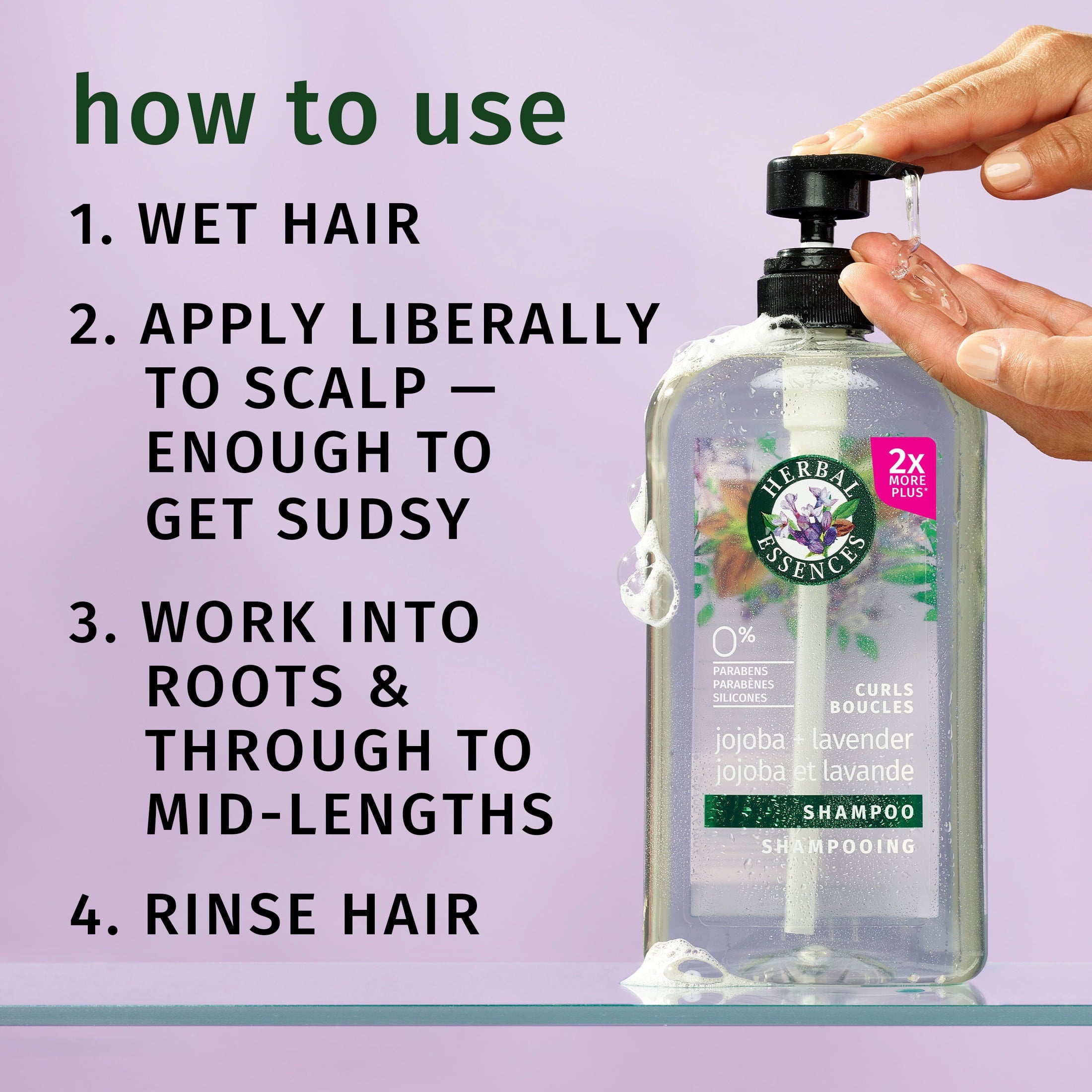 Jojoba Oil and Lavender Curls Shampoo, 33.8 fl oz