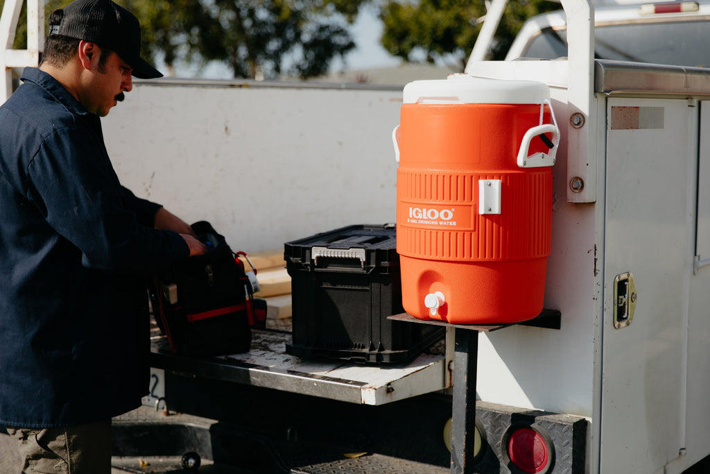 5 Gallon Heavy-Duty Beverage Cooler, Orange