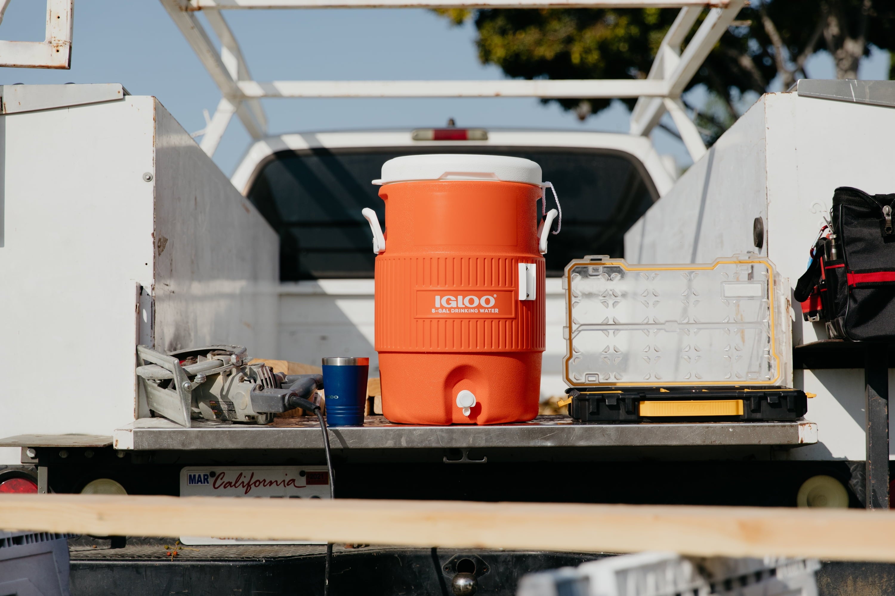 5 Gallon Heavy-Duty Beverage Cooler, Orange