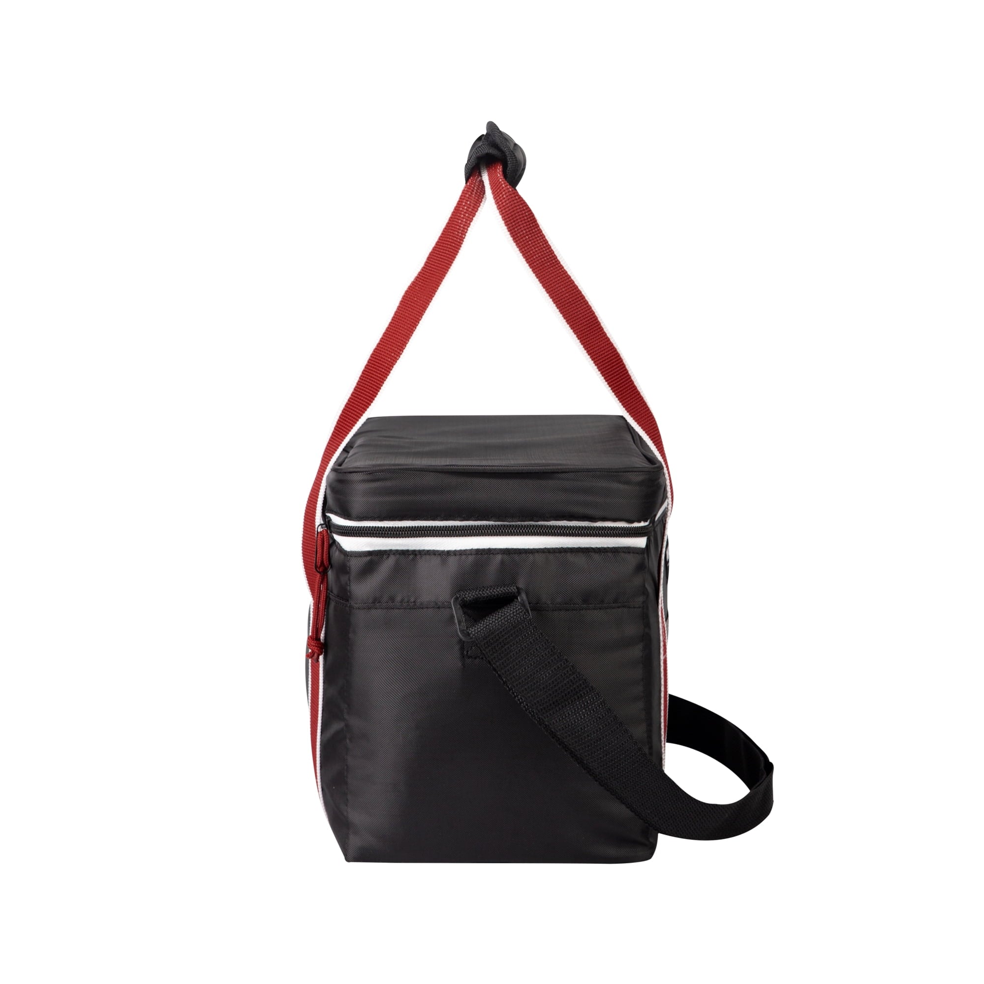 12 Can Capacity Heritage Lunch Companion Cooler Bag, Black and Red