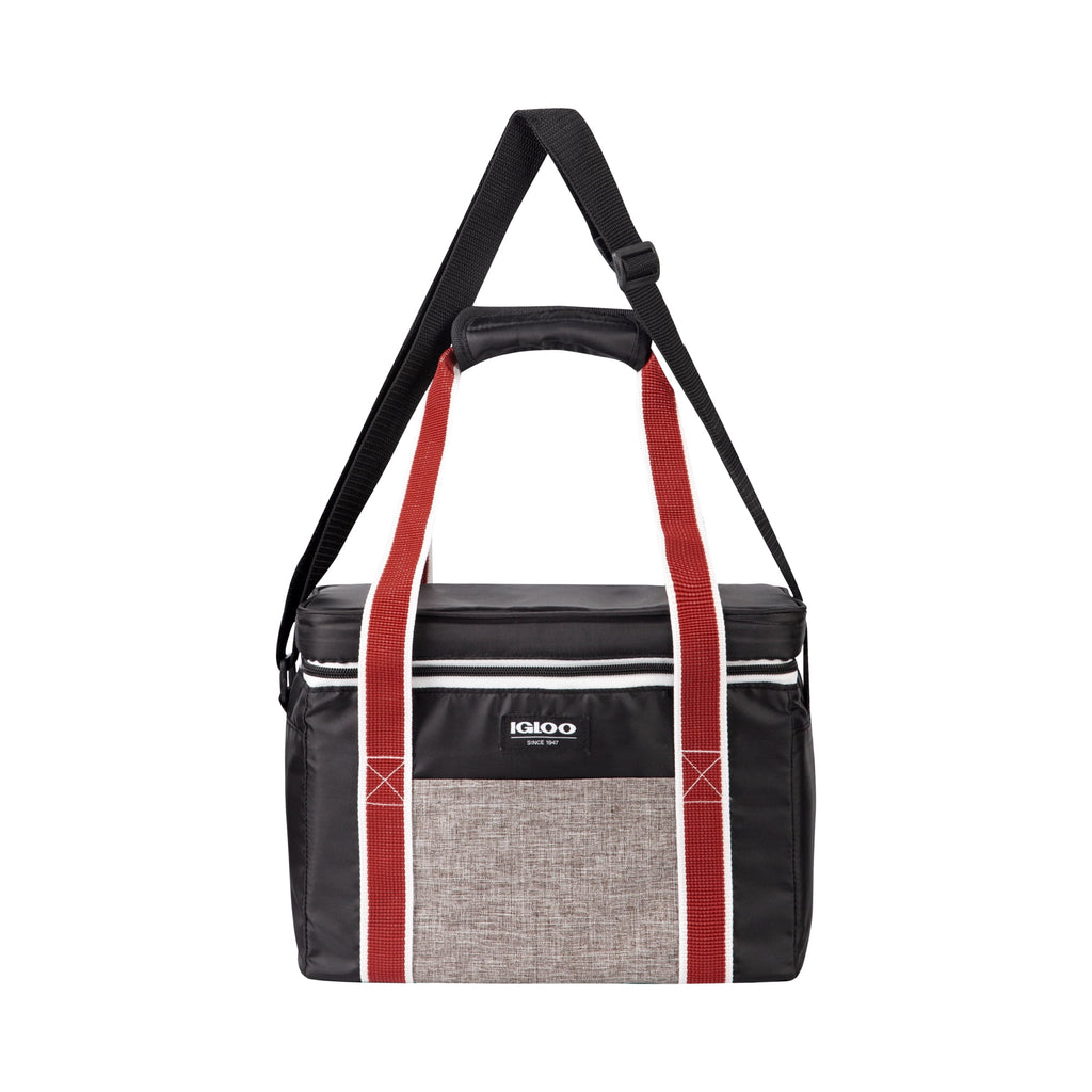 12 Can Capacity Heritage Lunch Companion Cooler Bag, Black and Red