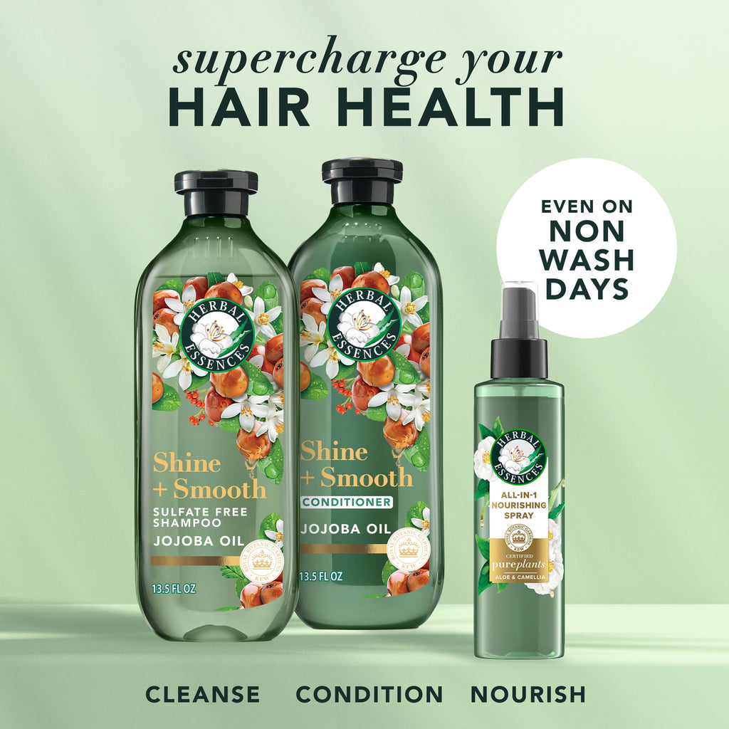 Shine + Smooth Jojoba Oil Sulfate Free Conditioner, 13.5 fl oz