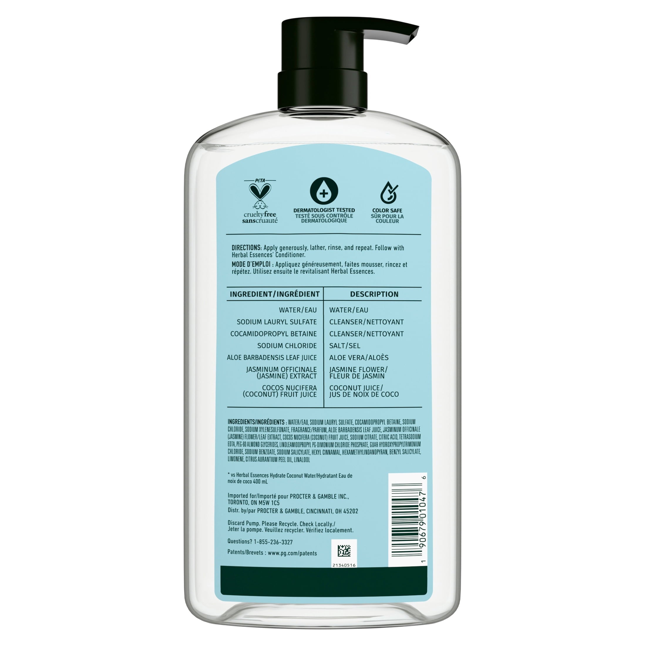 Coconut and Jasmine Shampoo 33.8 fl oz