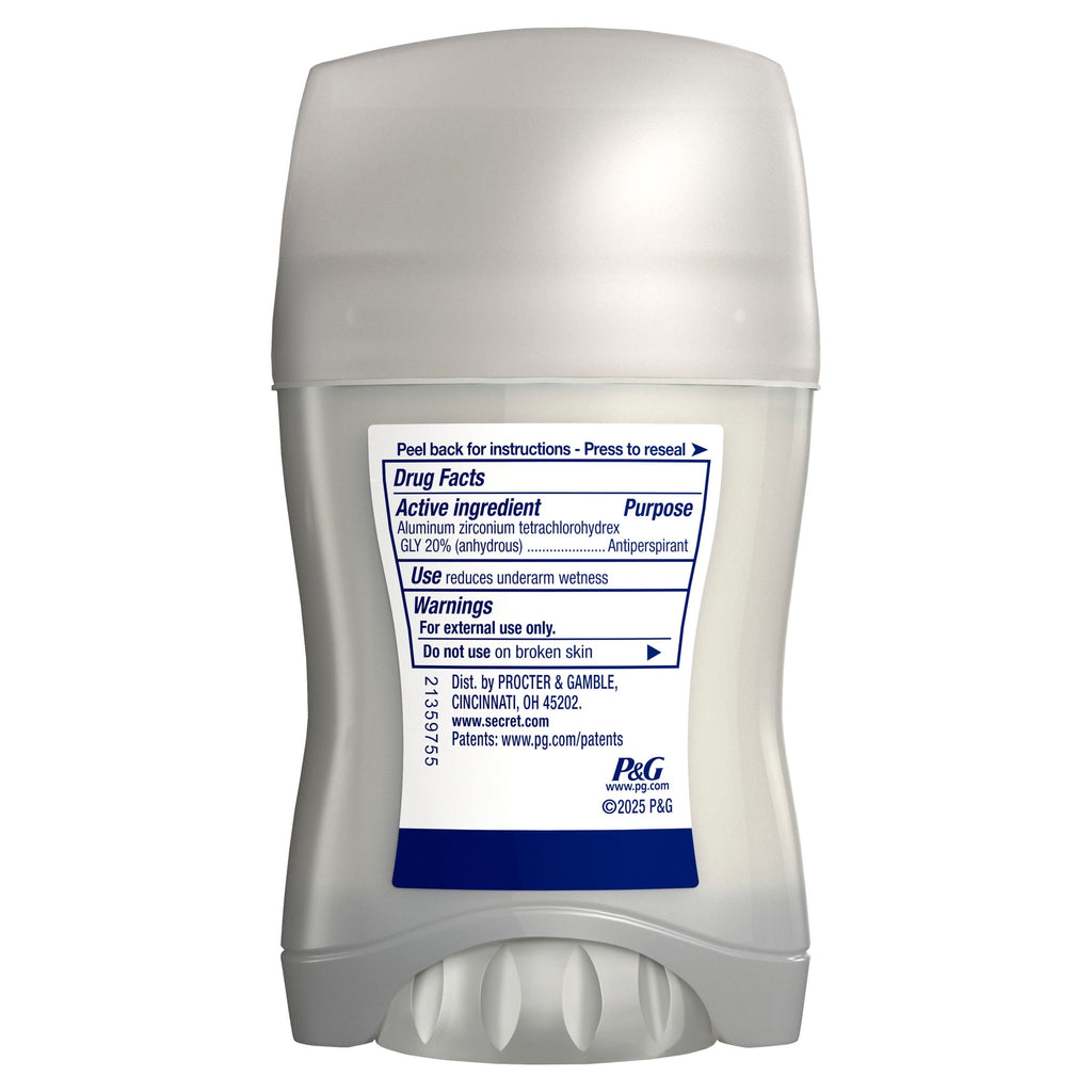 Clinical Antiperspirant Deodorant for Women, 100HR Sweat &amp; Odor Protection, Hyaluronic Acid, Invisible Solid, Stress Response, 2.6 oz