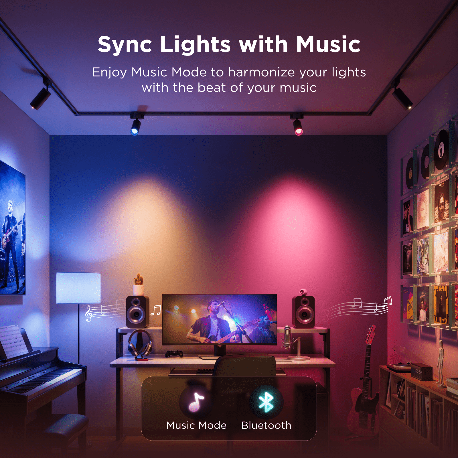 Smart Candle LED Bulb,RGBWW Millions of Colors Changing Effect, 450LM,Voice Control,Support Alexa,Google Assistant,Matter,2 Packs