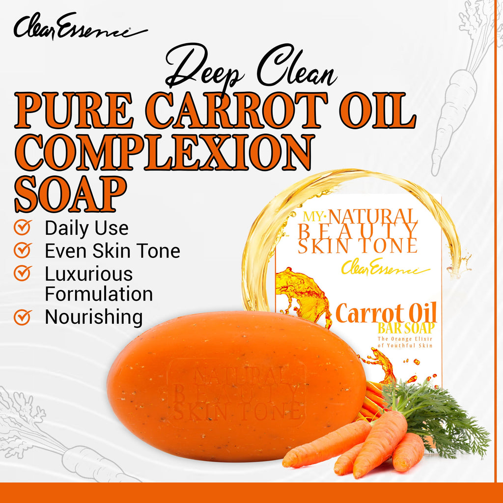 My Beauty Skin Tone Carrot Oil Soap-Beauty Bar Soap Improve Skin Complexion (6.1 oz.)