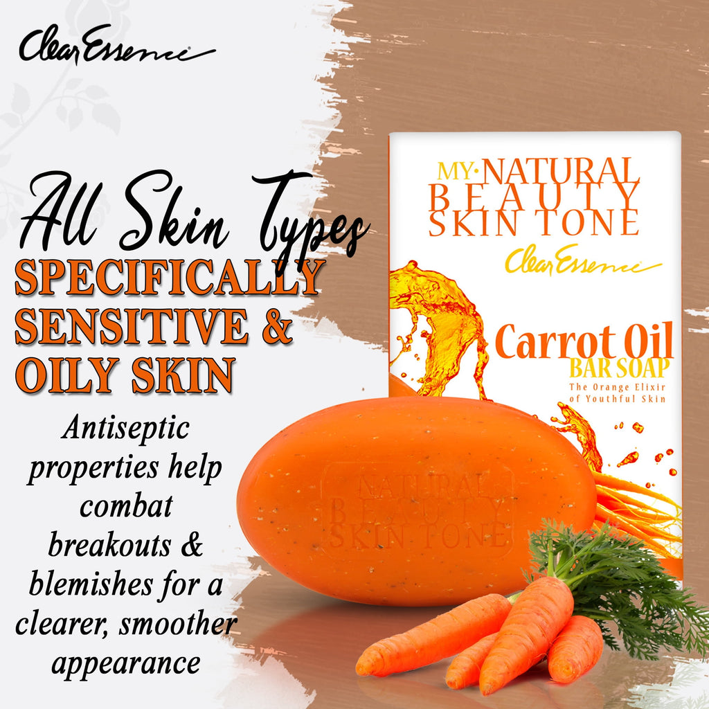 My Beauty Skin Tone Carrot Oil Soap-Beauty Bar Soap Improve Skin Complexion (6.1 oz.)