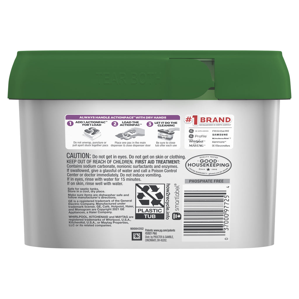 Platinum ActionPacs Dishwasher Detergent, Fresh Scent, 48 Count
