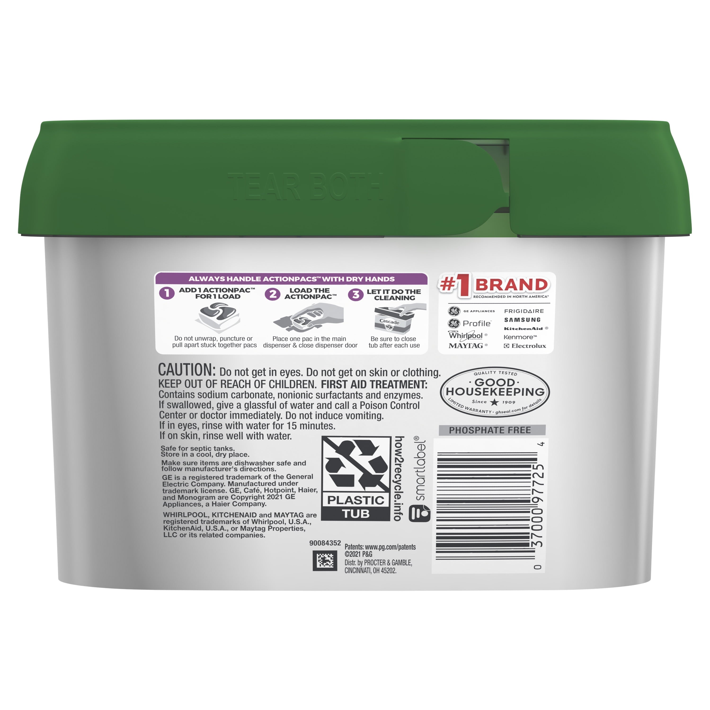 Platinum ActionPacs Dishwasher Detergent, Fresh Scent, 48 Count