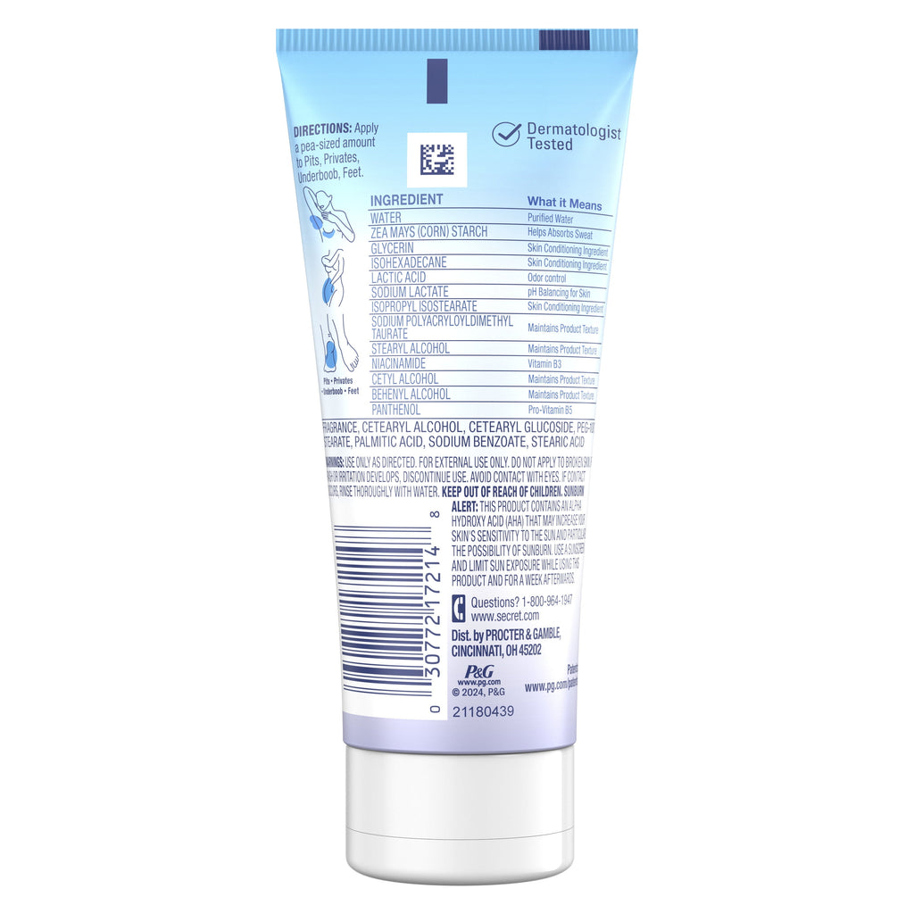 Whole Body Aluminum-Free Dry Feel Cream and Absorbs Sweat, Deodorant Stick for Women, Completely Clean Scent, 3.0oz