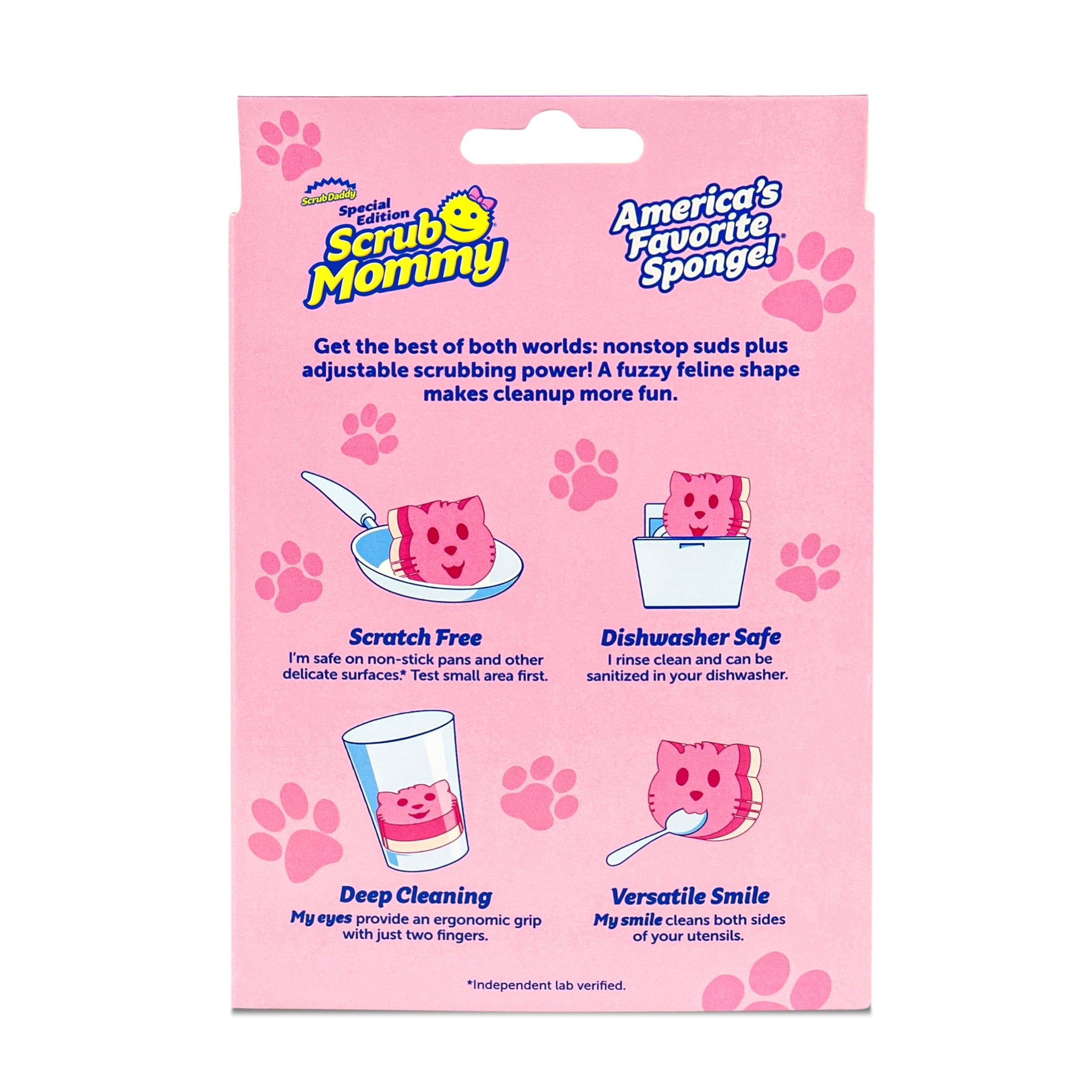 Scrub Mommy Special Edition Cat Dual-Sided Cleaning Sponge