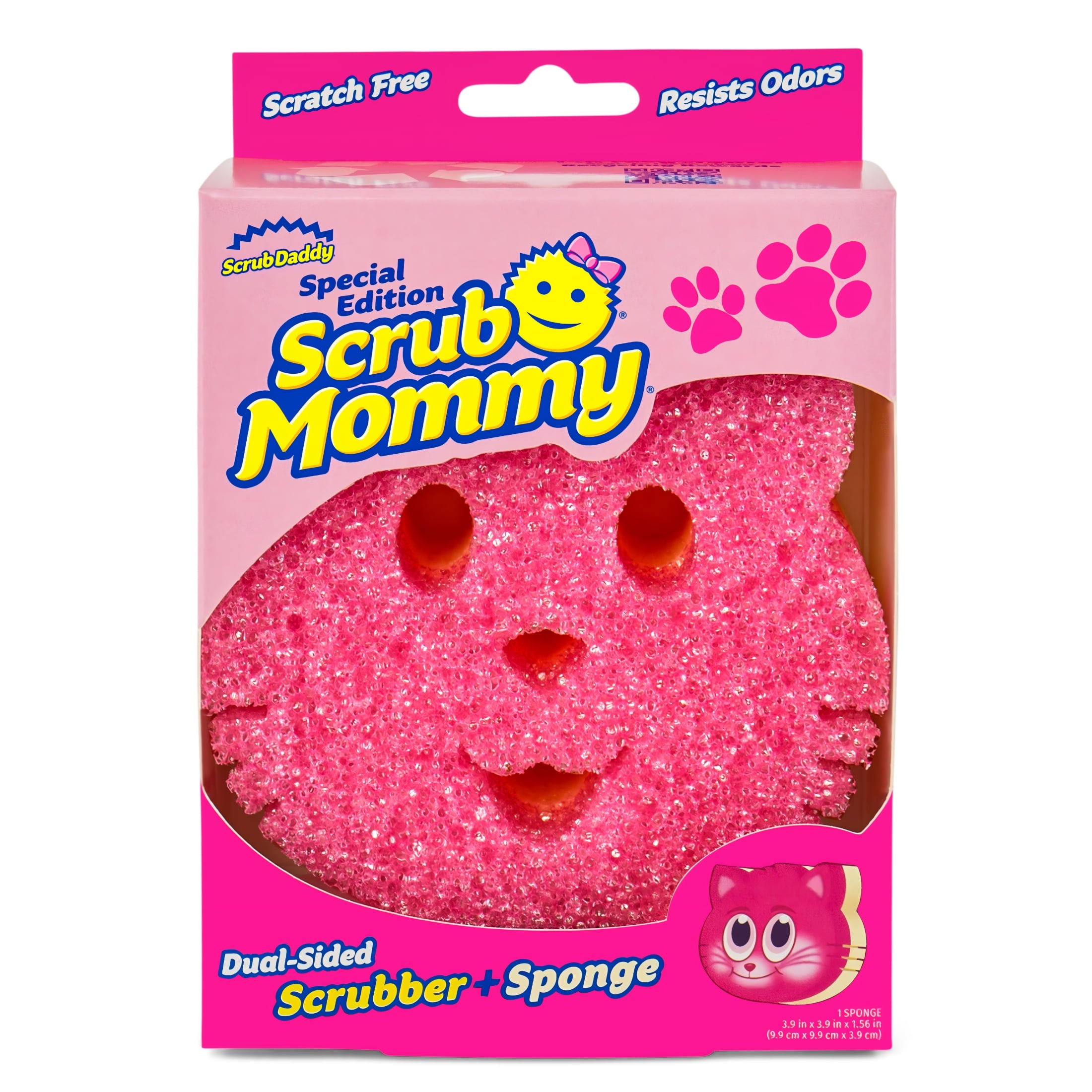 Scrub Mommy Special Edition Cat Dual-Sided Cleaning Sponge