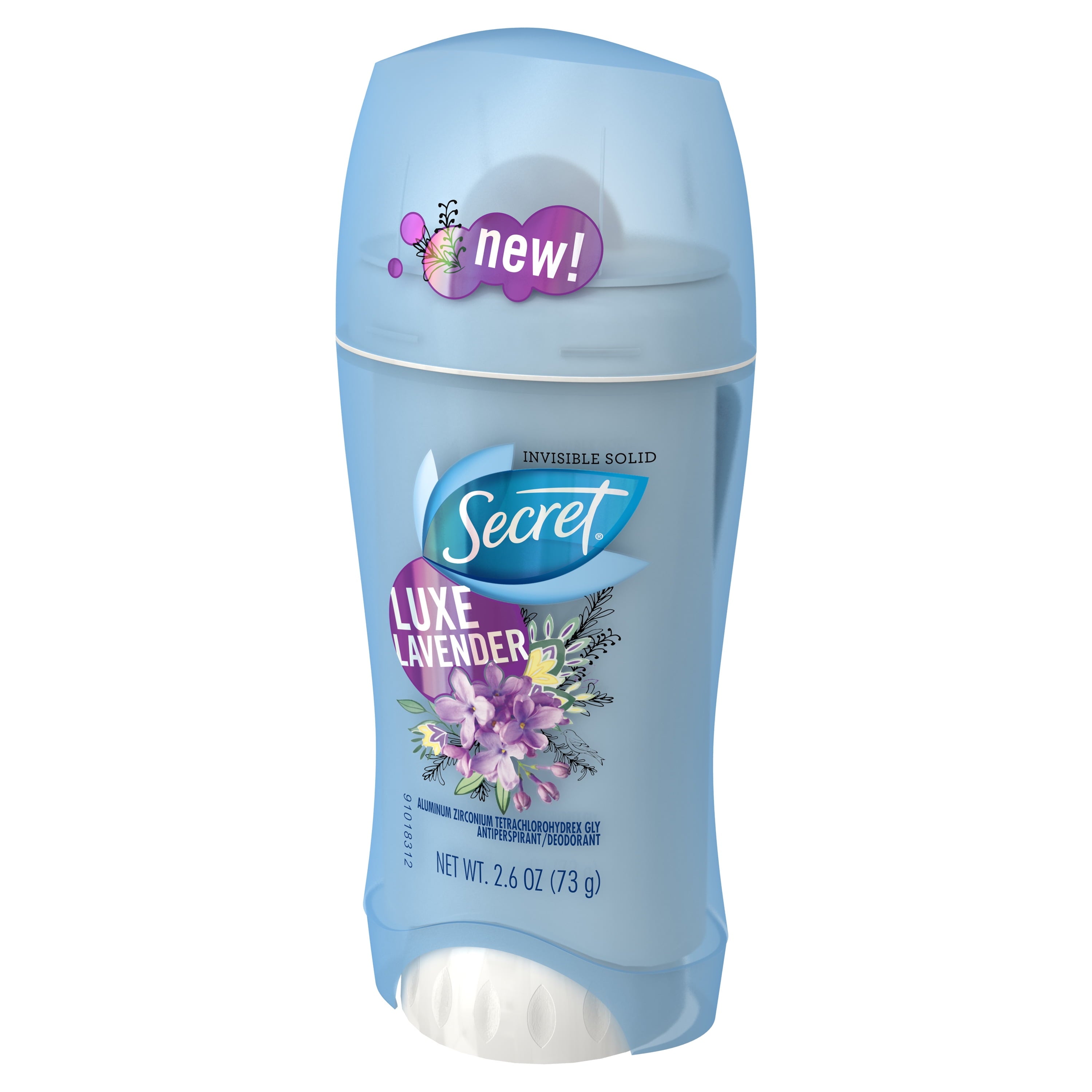 Invisible Solid Antiperspirant and Deodorant, Lavender Scent, 2.6 oz